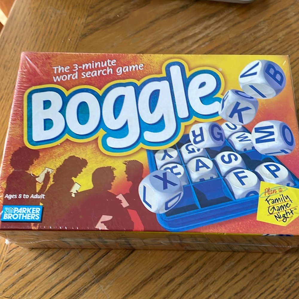 Boggle 3 Minute Word Search Family Game Parker Bros Vintage Sealed Brand NEW